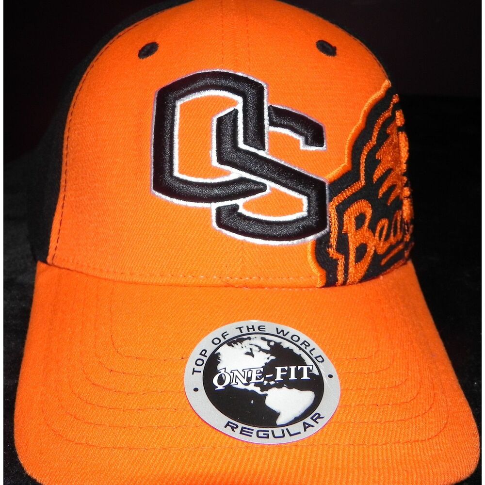 Oregon State Beavers Top of the World One-Fit Hat – Orange/Black – NWT
